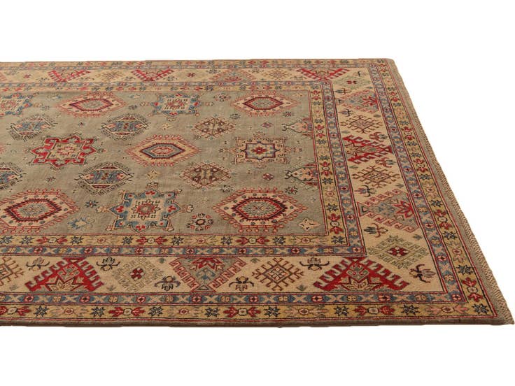 Detail image of 6' 8 x 9' 5 Hand Knotted Kazak Rug