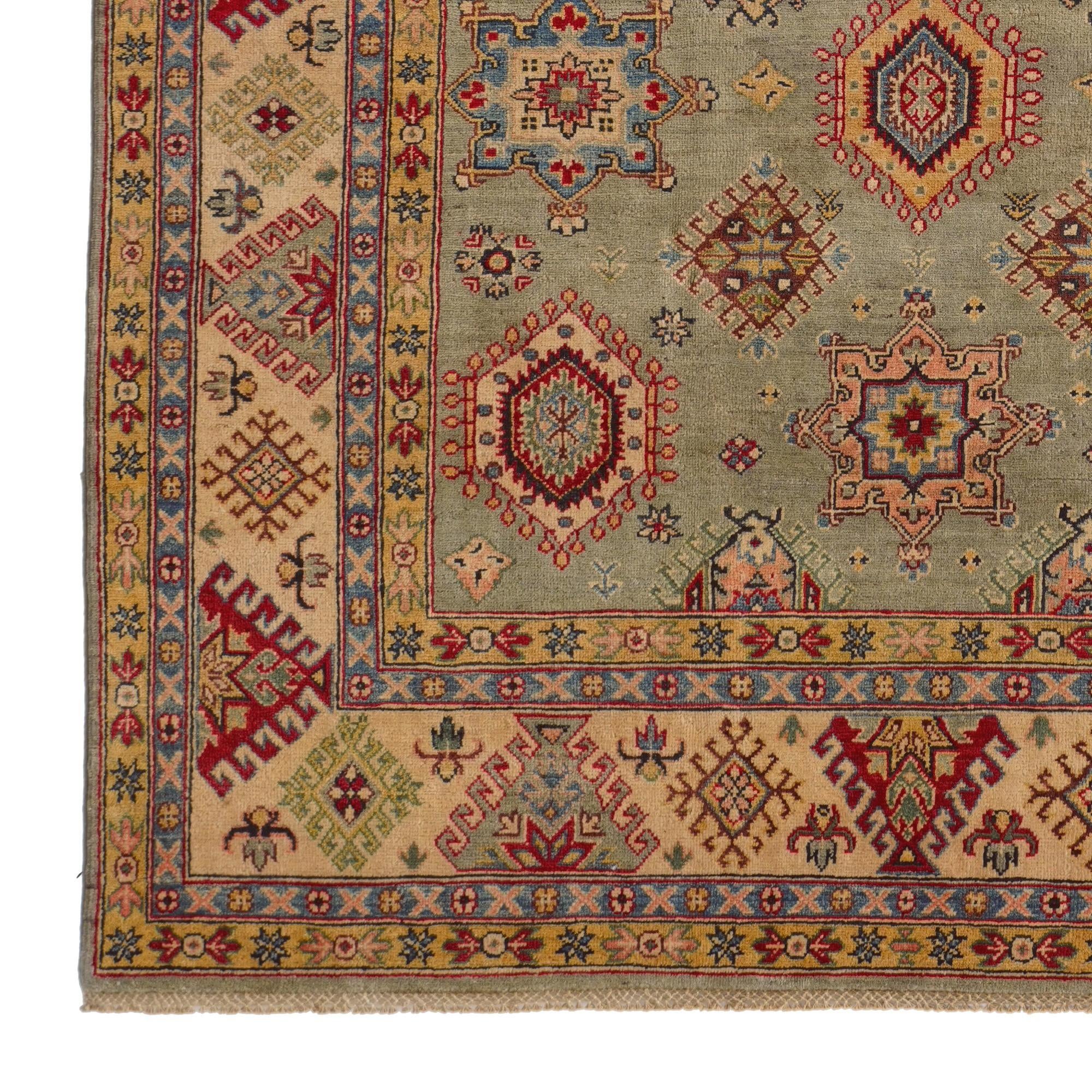 6' 8 x 9' 5 Hand Knotted Kazak Rug
