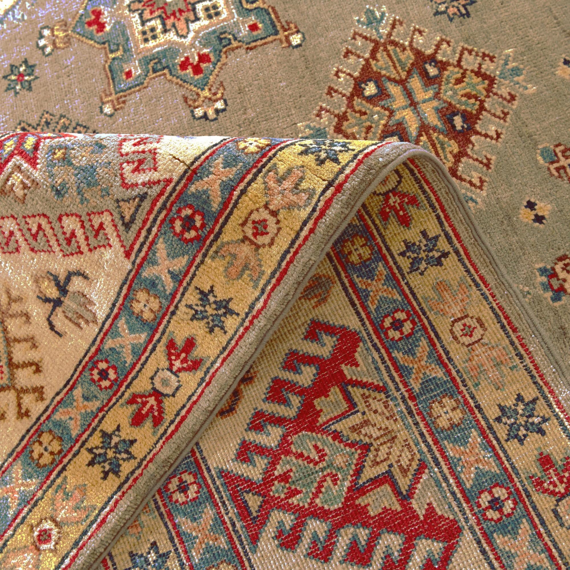 6' 8 x 9' 5 Hand Knotted Kazak Rug