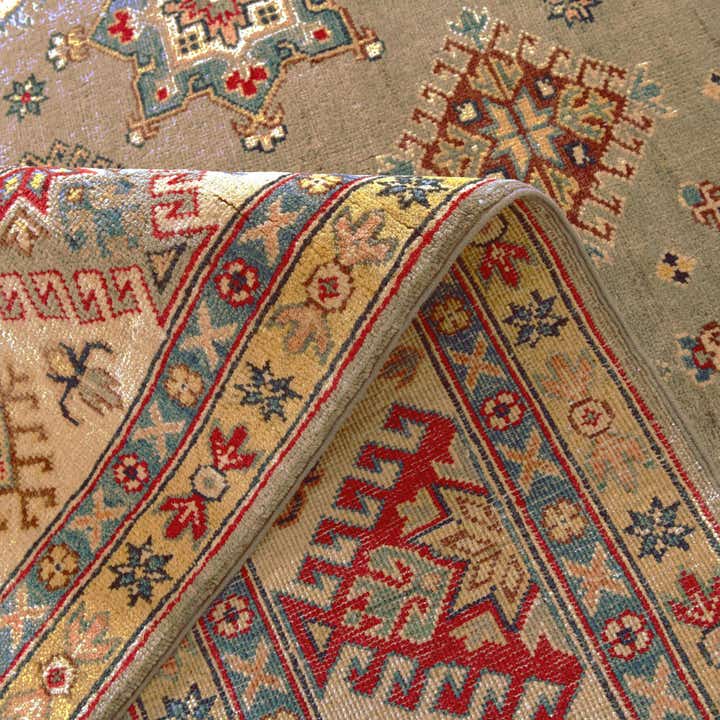 6' 8 x 9' 5 Hand Knotted Kazak Rug