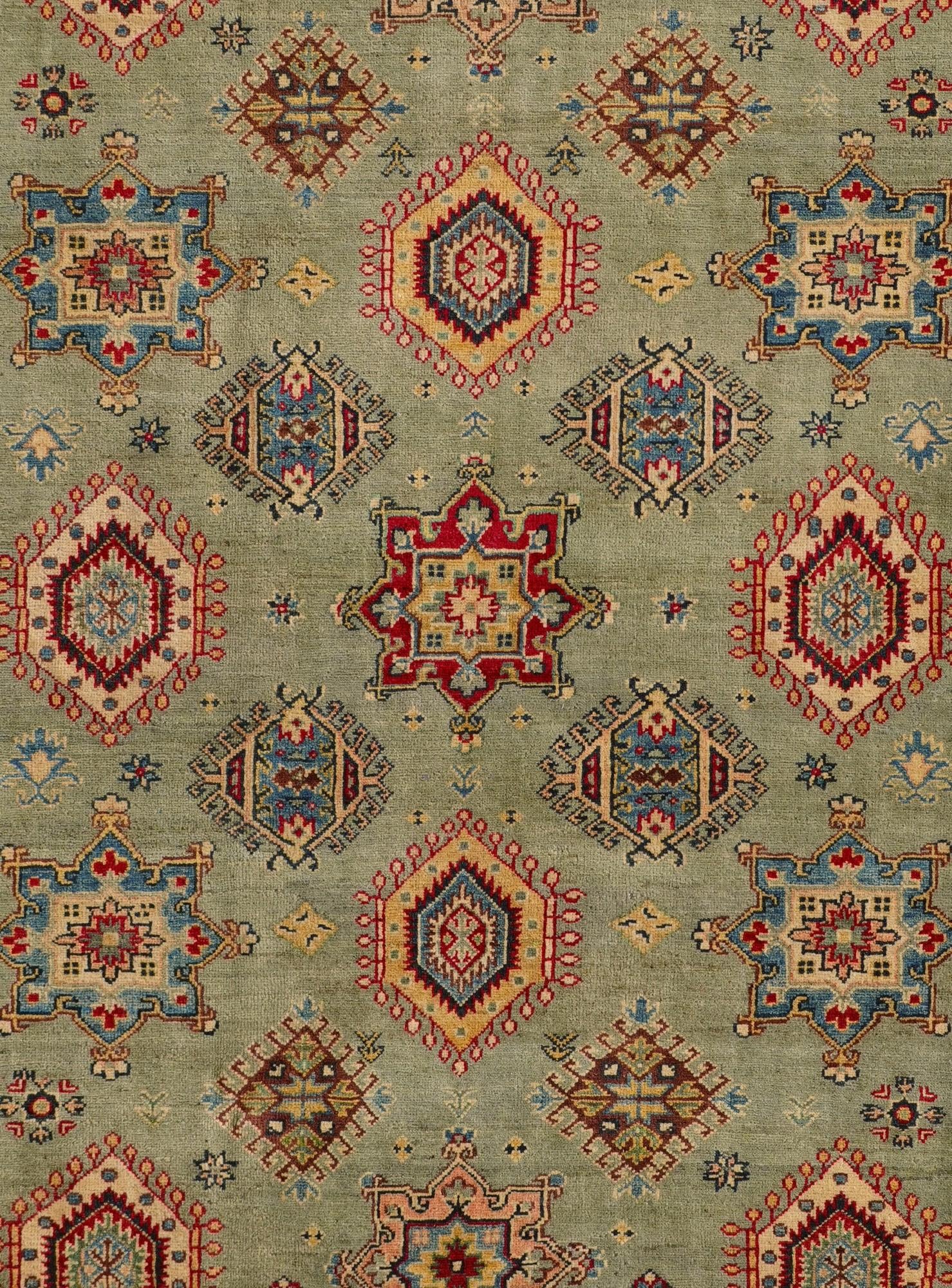6' 8 x 9' 5 Hand Knotted Kazak Rug