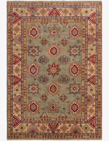 6' 8 x 9' 5 Hand Knotted Kazak Rug