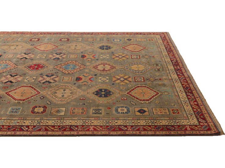 Detail image of 6' 8 x 9' 7 Hand Knotted Kazak Rug