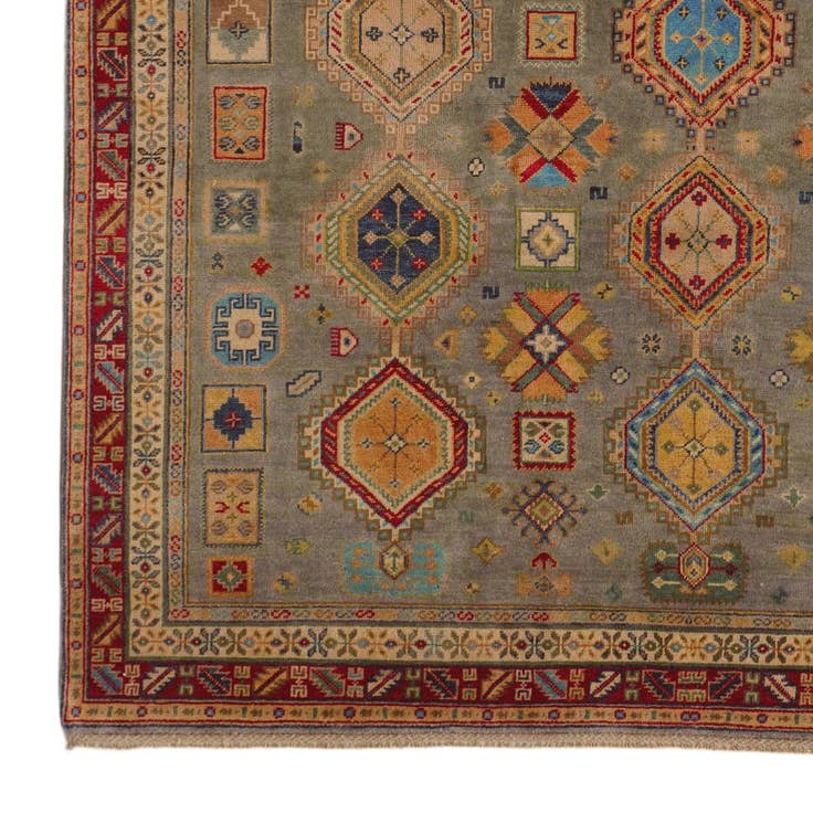 Detail image of 6' 8 x 9' 7 Hand Knotted Kazak Rug