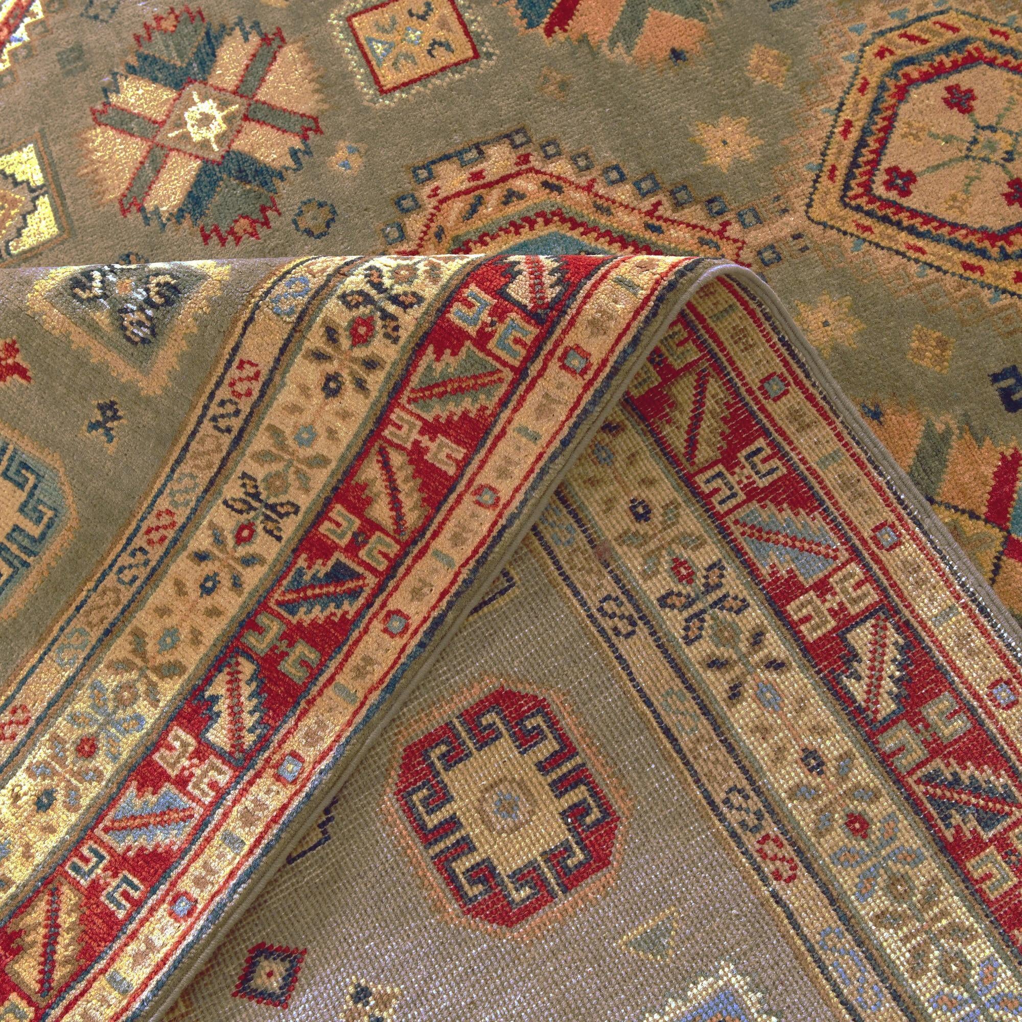 6' 8 x 9' 7 Hand Knotted Kazak Rug