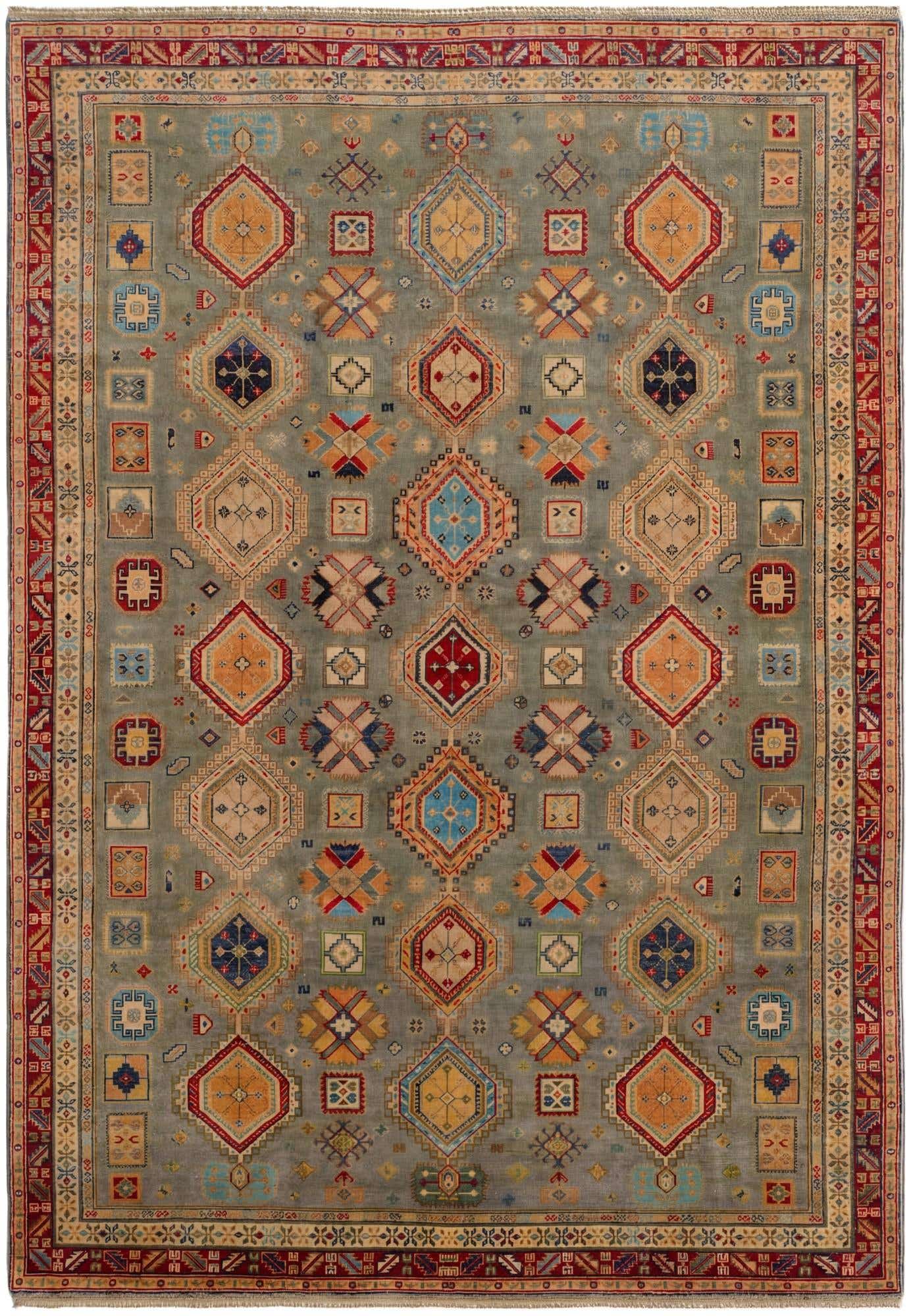 6' 8 x 9' 7 Hand Knotted Kazak Rug