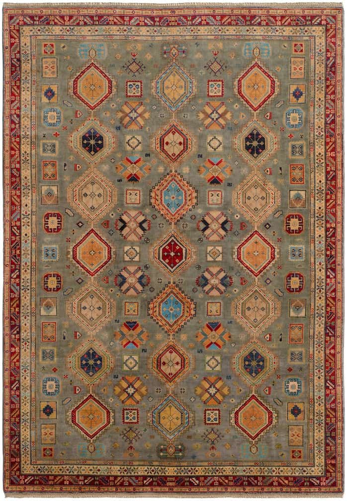 6' 8 x 9' 7 Hand Knotted Kazak Rug