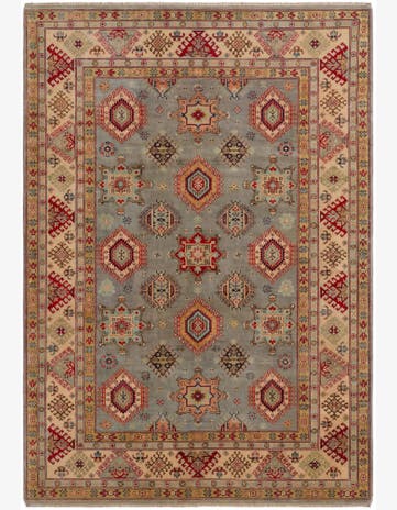 6' 10 x 9' 8 Hand Knotted Kazak Rug