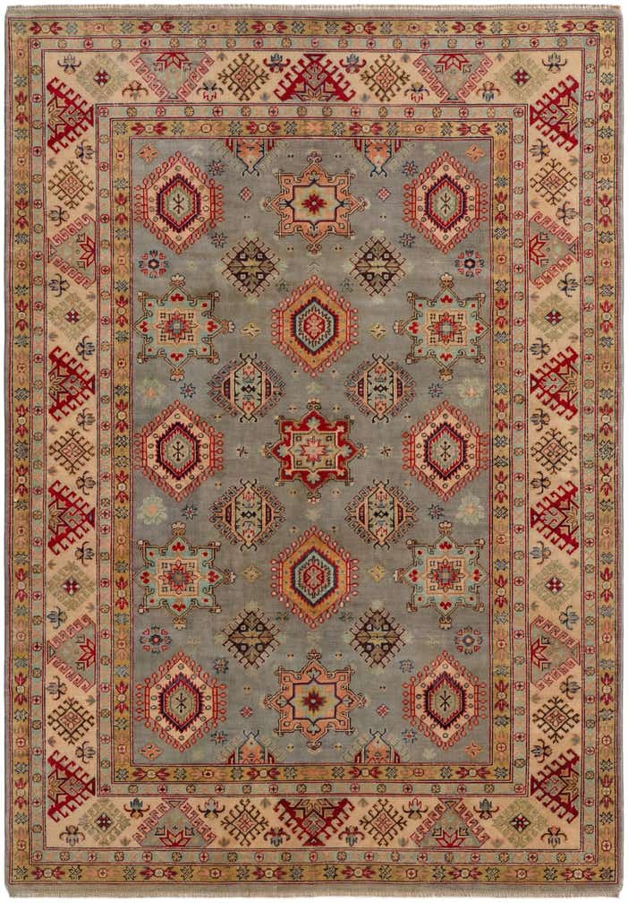 6' 10 x 9' 8 Hand Knotted Kazak Rug