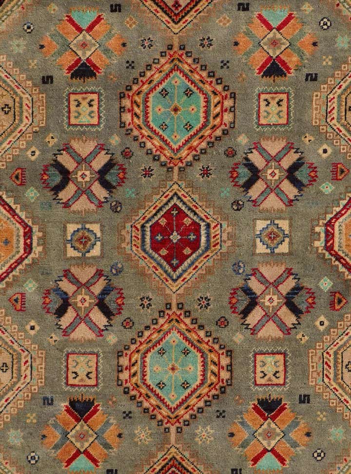 6' 5 x 9' 9 Hand Knotted Kazak Rug