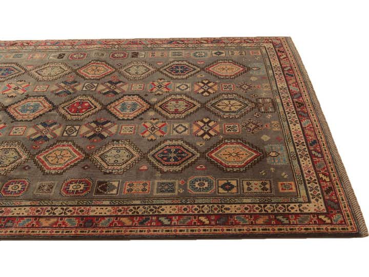 5' 8 x 8' Hand Knotted Kazak Rug