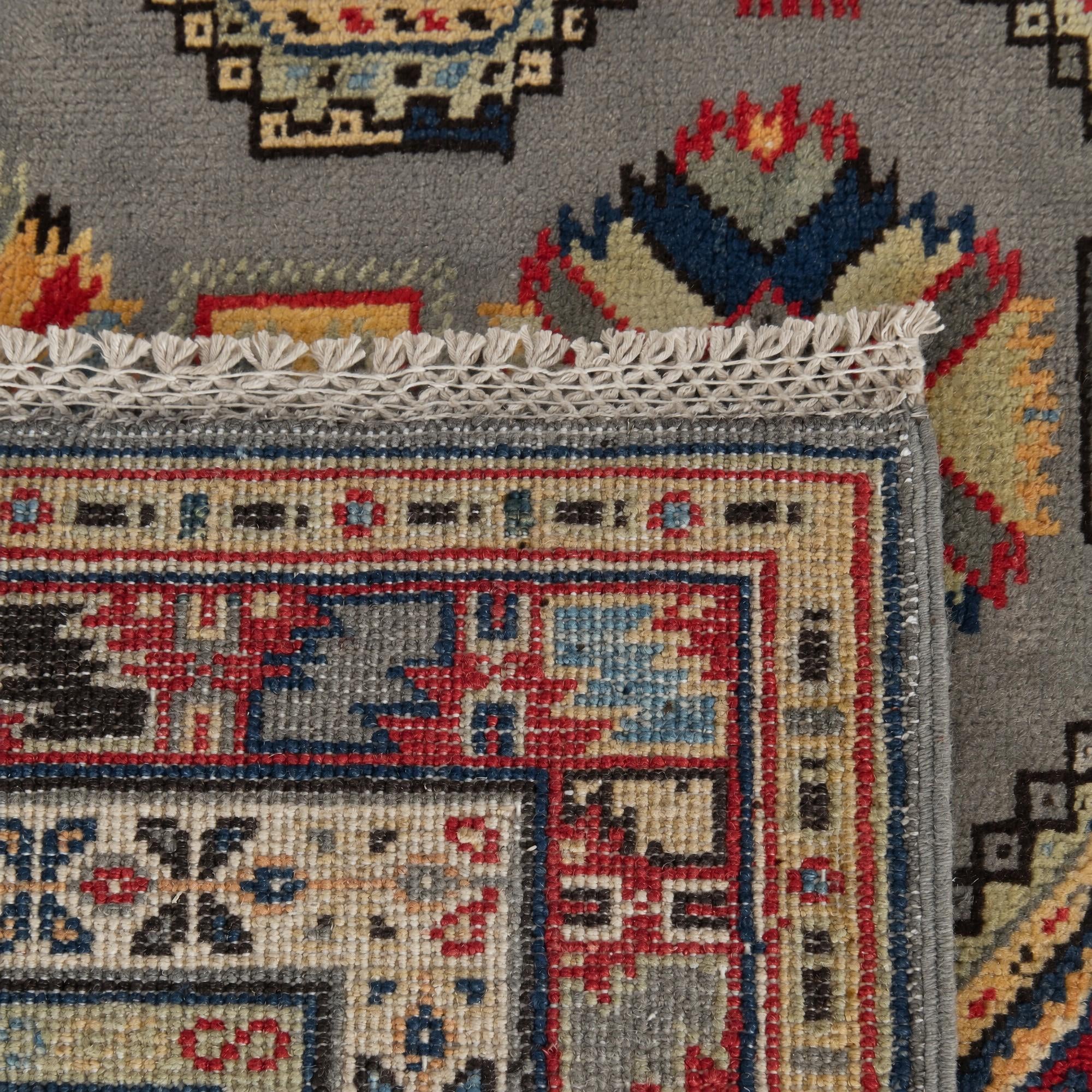 Detail image 12 of 12: 5' 8 x 8' Hand Knotted Kazak Rug