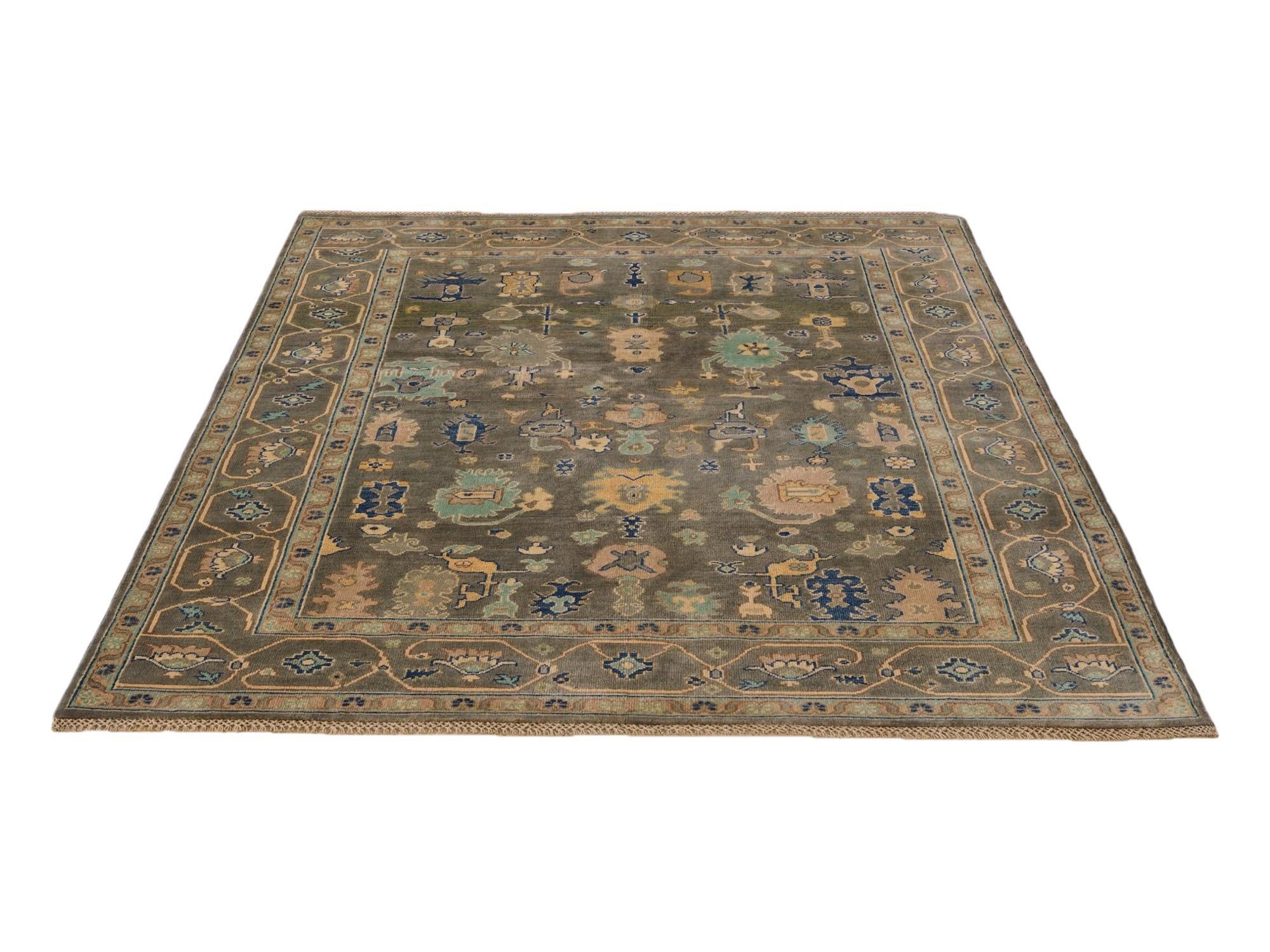 5' 7 x 7' 5 Hand Knotted Kazak Rug