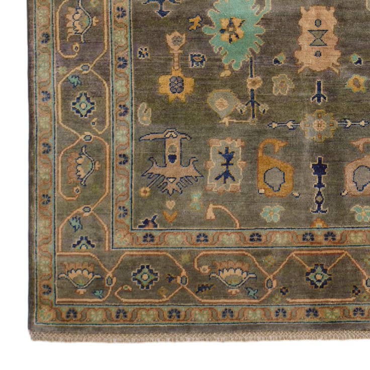 Detail image of 5' 7 x 7' 5 Hand Knotted Kazak Rug