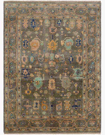 5' 7 x 7' 5 Hand Knotted Kazak Rug
