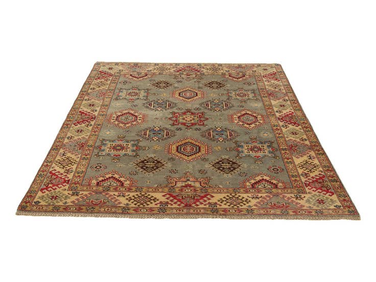 Detail image of 5' 5 x 7' 11 Hand Knotted Kazak Rug