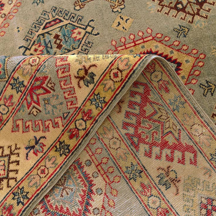 Detail image of 5' 5 x 7' 11 Hand Knotted Kazak Rug