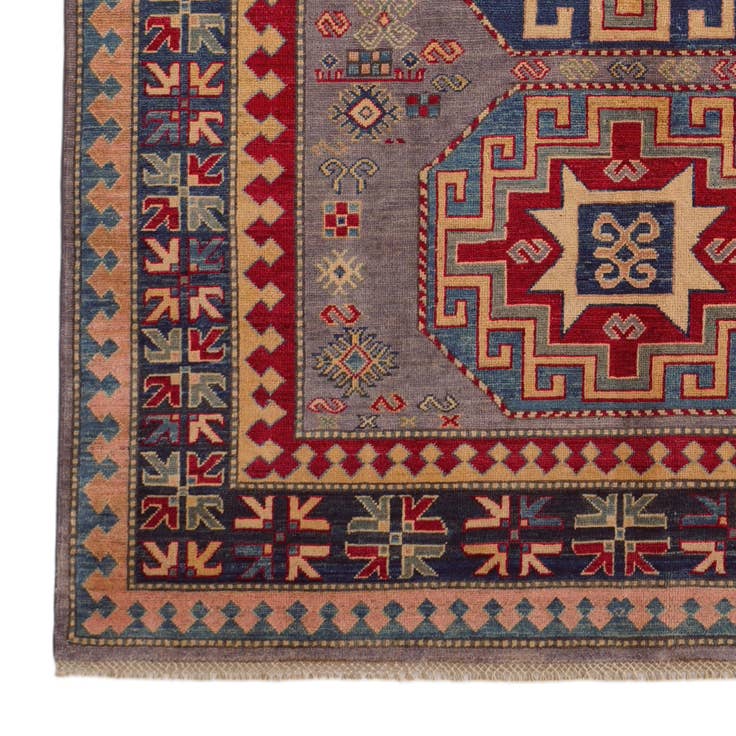 Detail image of 5' 7 x 7' 7 Hand Knotted Kazak Rug