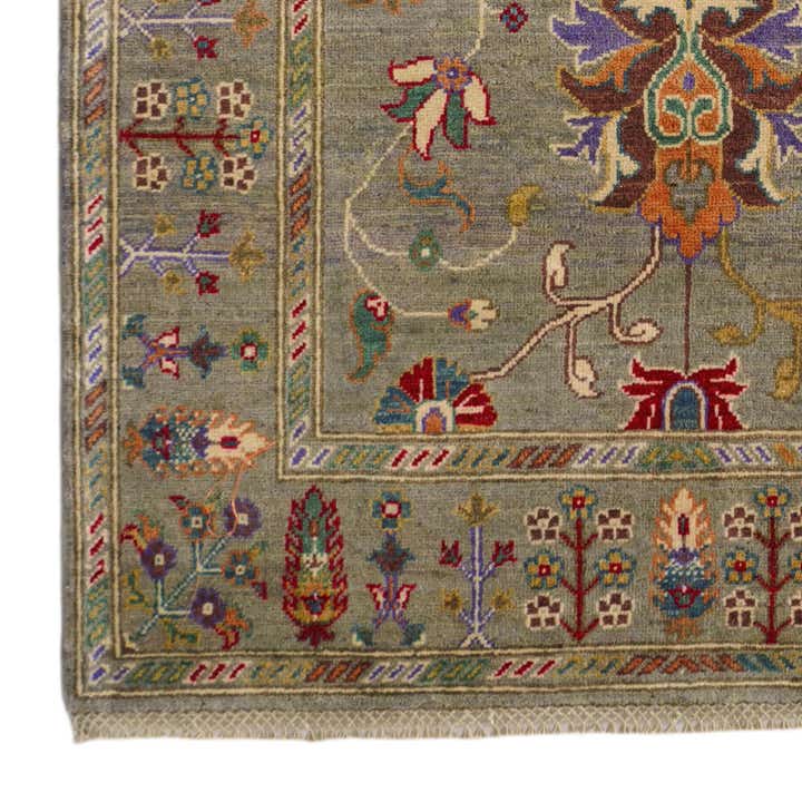 4' x 6' 3 Hand Knotted Kazak Rug