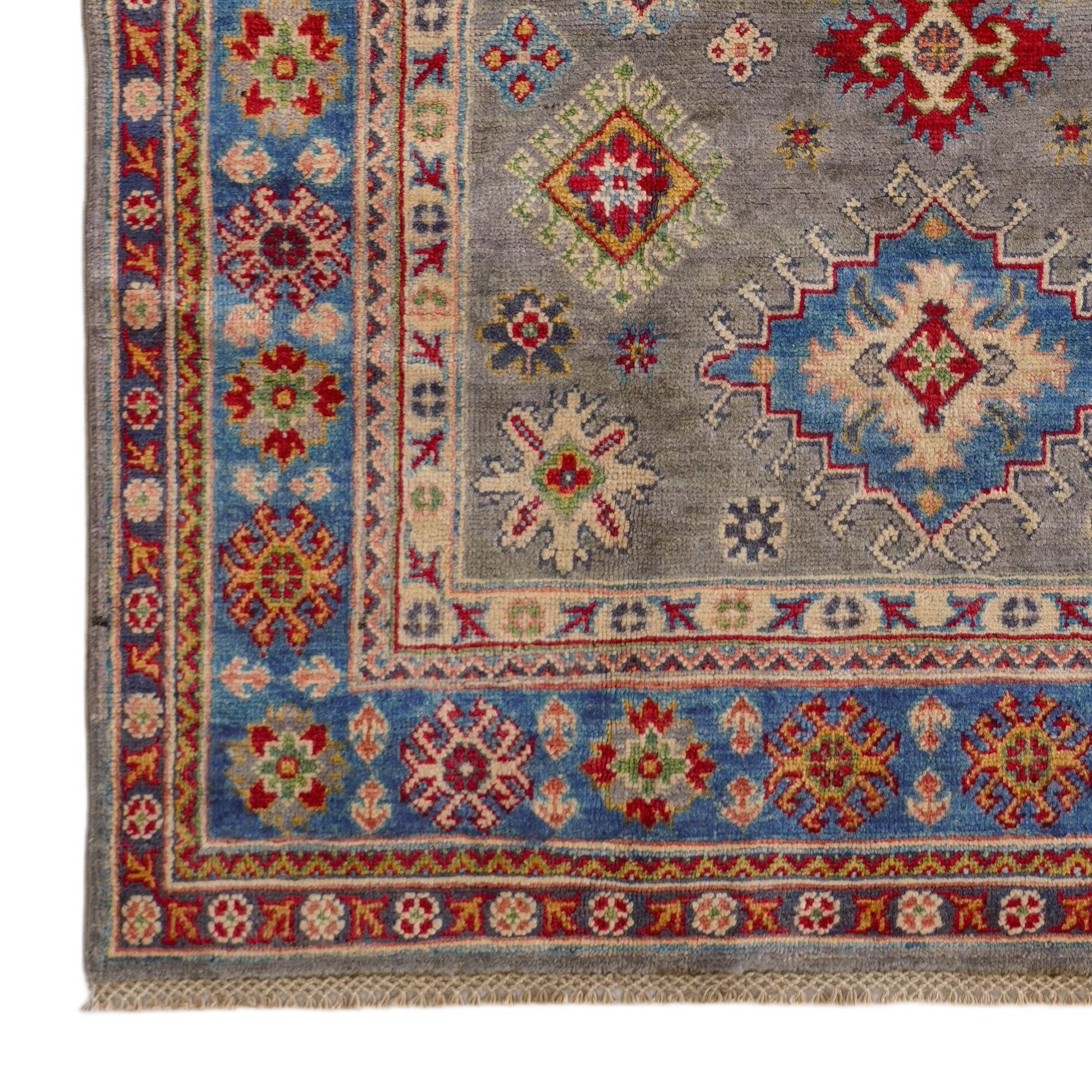 4' 2 x 6' Hand Knotted Kazak Rug