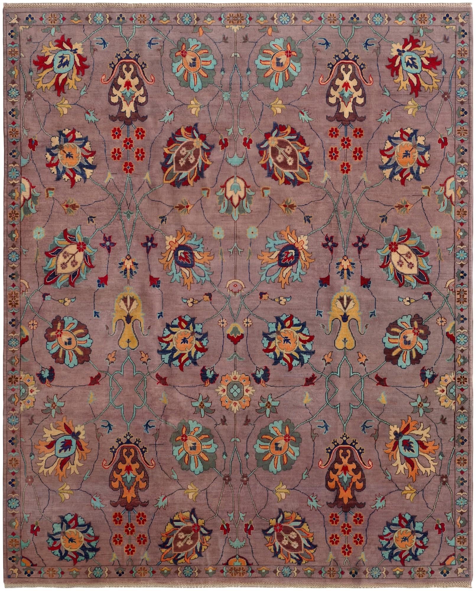 8' x 9' 9 Hand Knotted Kazak Rug