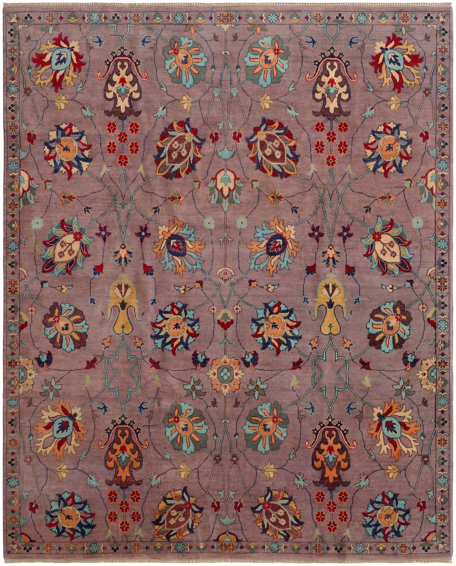 8' x 9' 9 Hand Knotted Kazak Rug