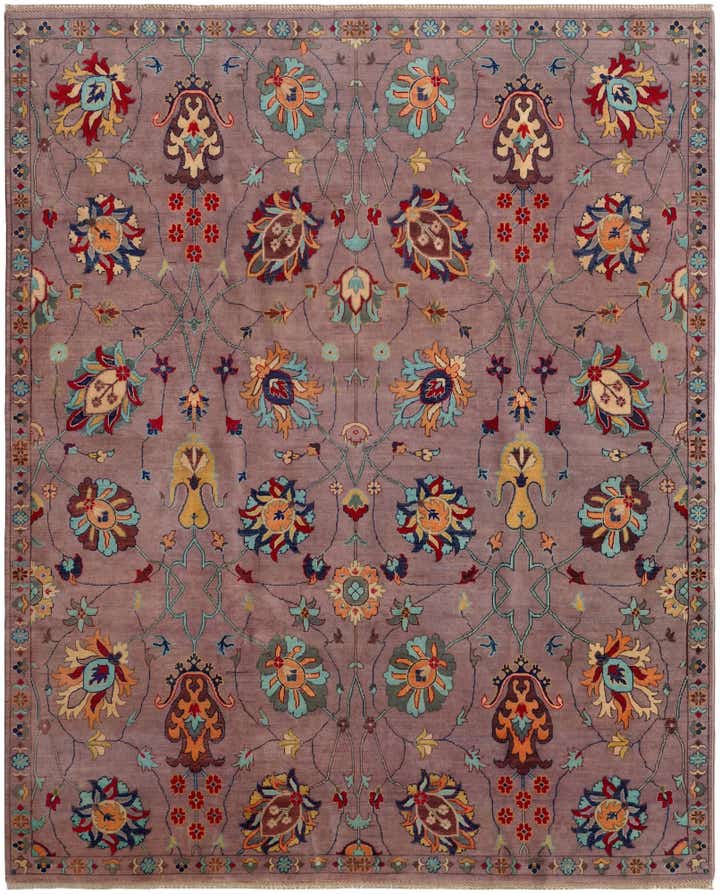 8' x 9' 9 Hand Knotted Kazak Rug