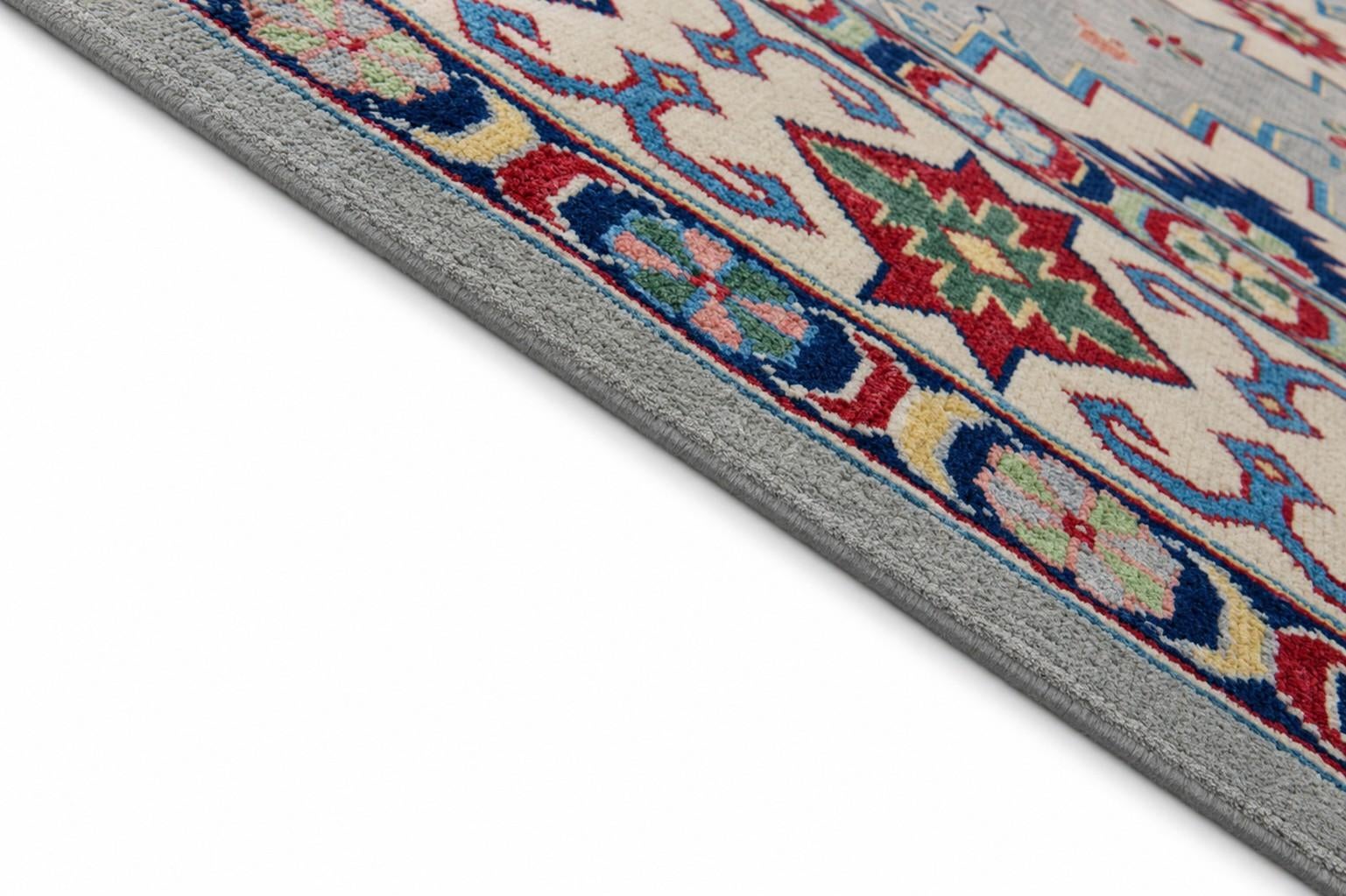 8' x 10' 6 Hand Knotted Kazak Rug