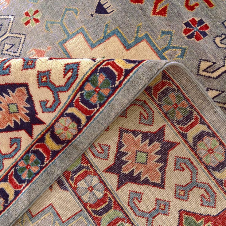 Detail image of 8' x 10' 6 Hand Knotted Kazak Rug