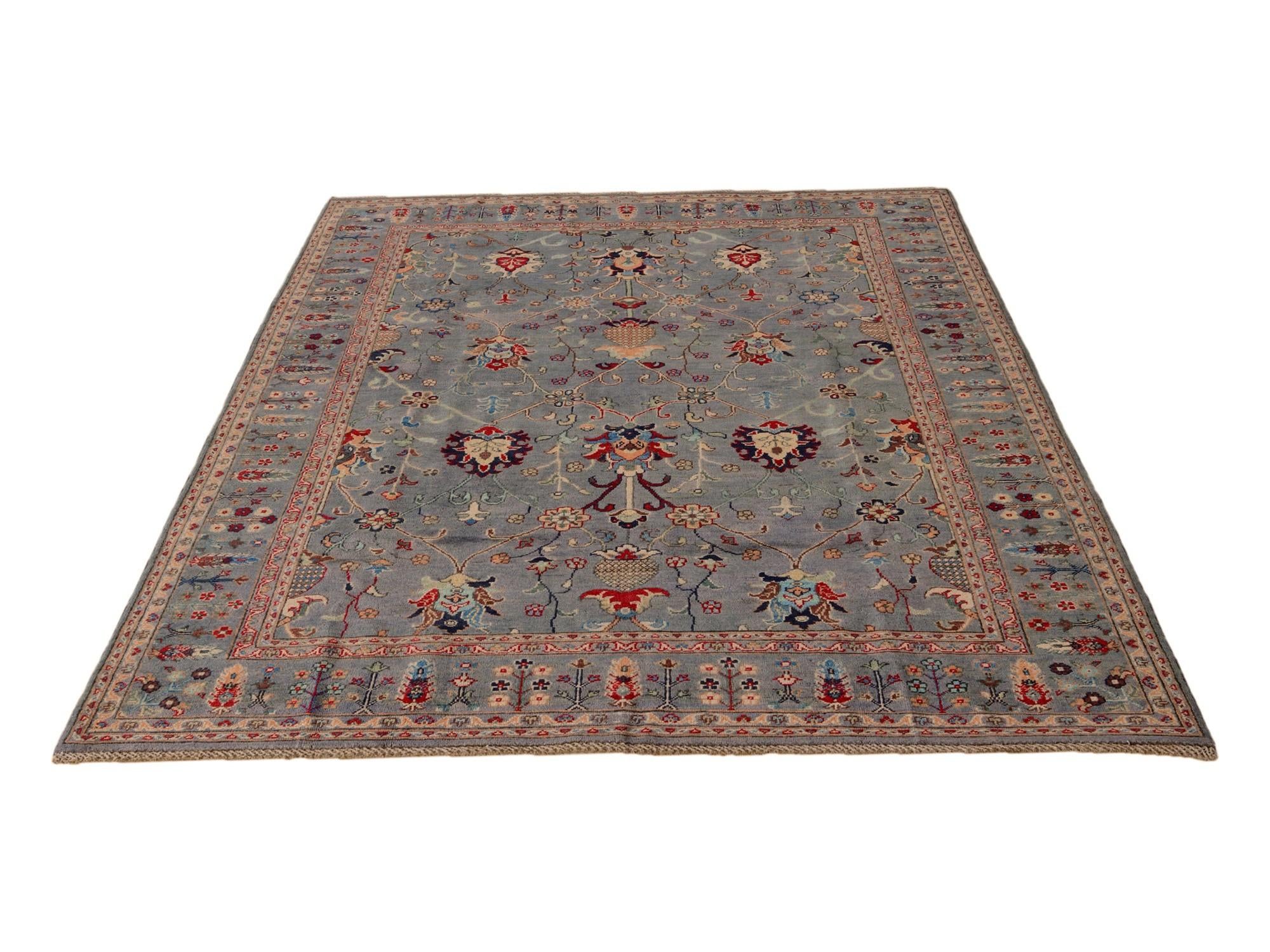 6' 3 x 9' 5 Hand Knotted Kazak Rug