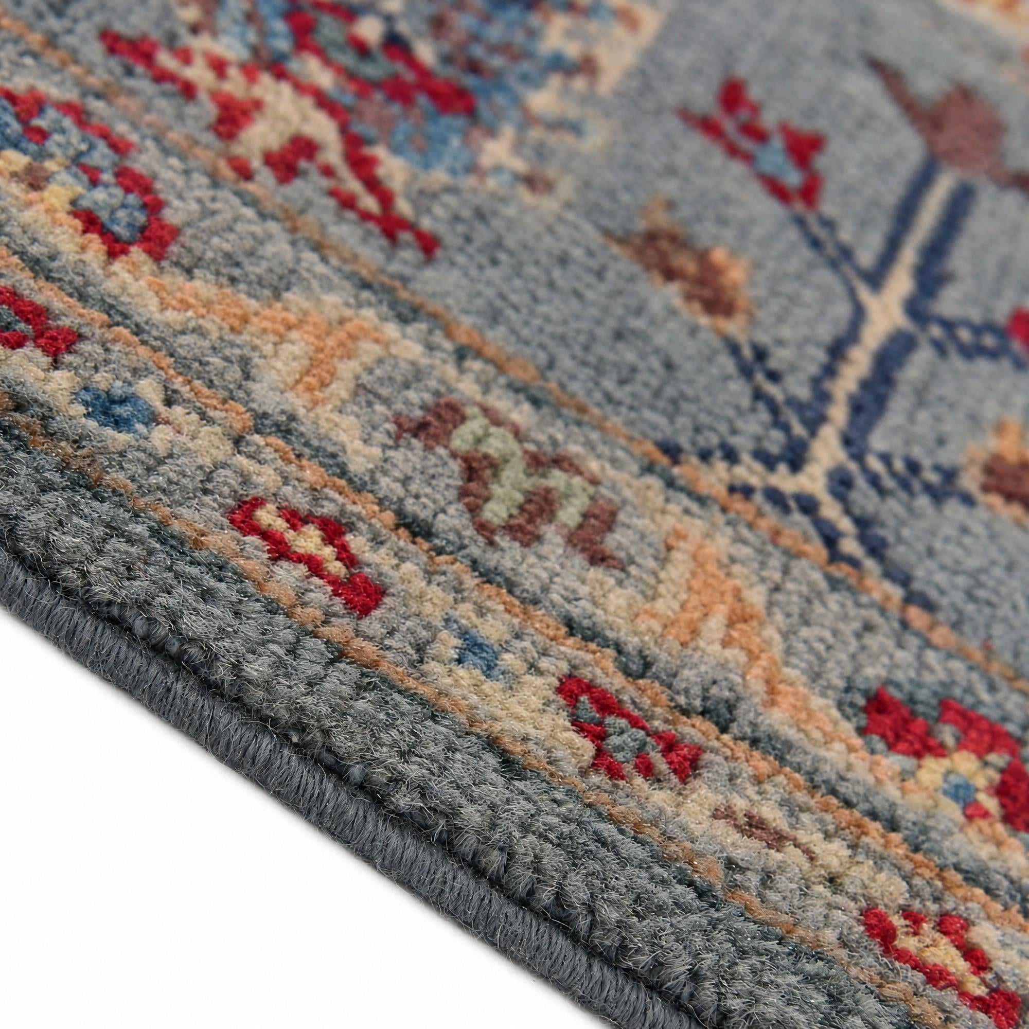 190cm x 285cm Hand Knotted Kazak Rug