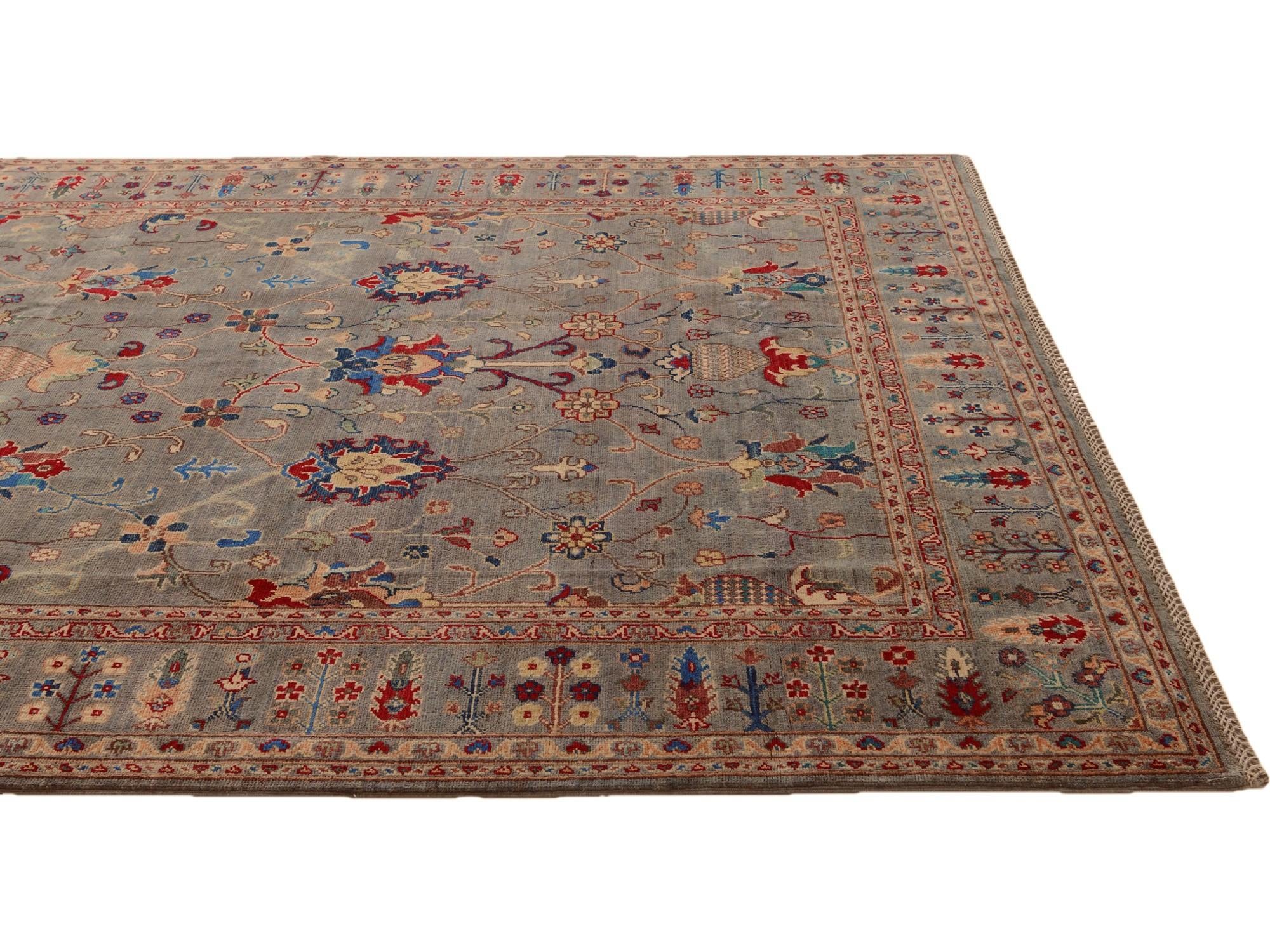6' 8 x 9' 6 Hand Knotted Kazak Rug