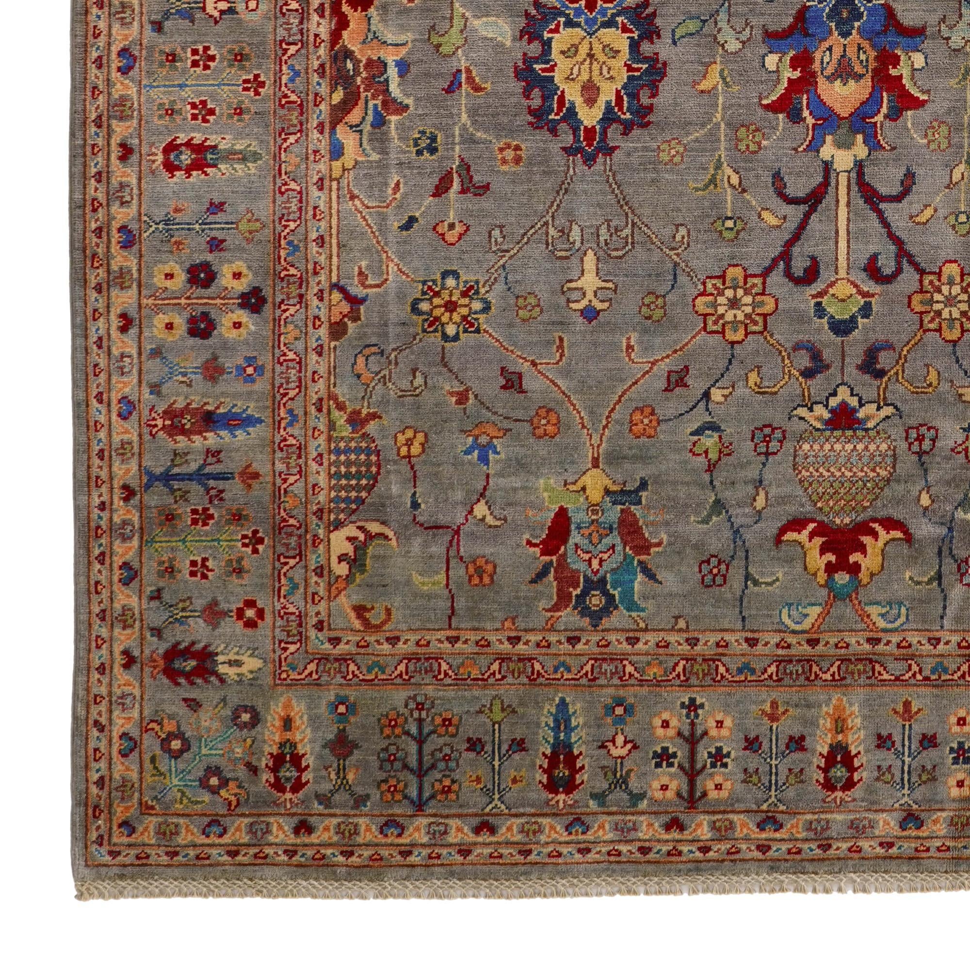 6' 8 x 9' 6 Hand Knotted Kazak Rug