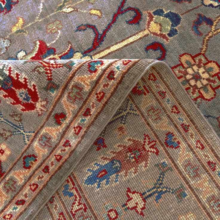 Detail image of 6' 8 x 9' 6 Hand Knotted Kazak Rug