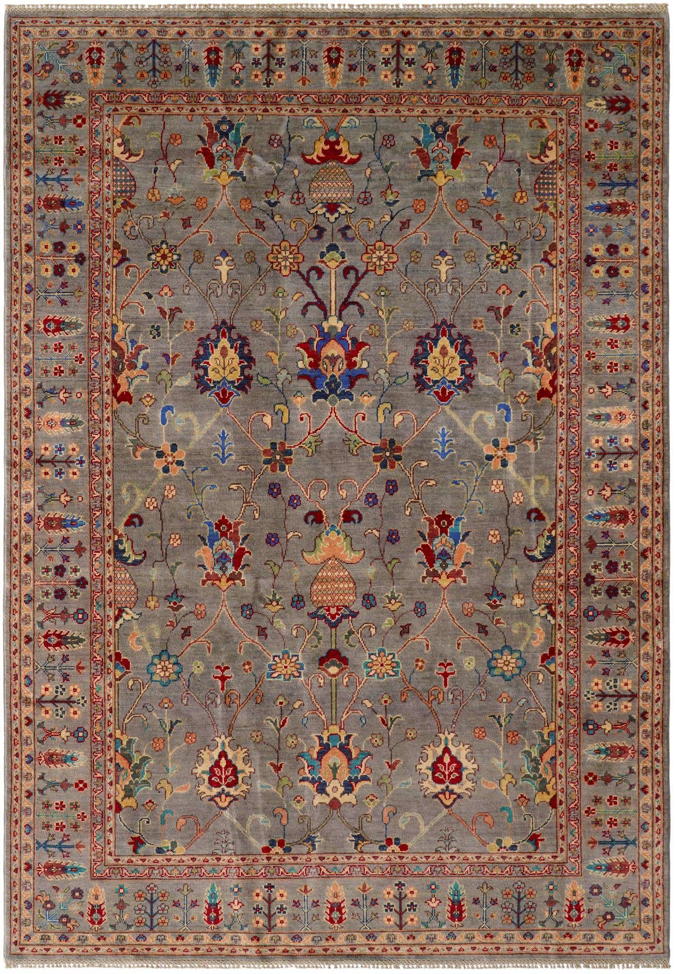 6' 8 x 9' 6 Hand Knotted Kazak Rug