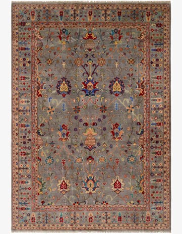 6' 8 x 9' 6 Hand Knotted Kazak Rug
