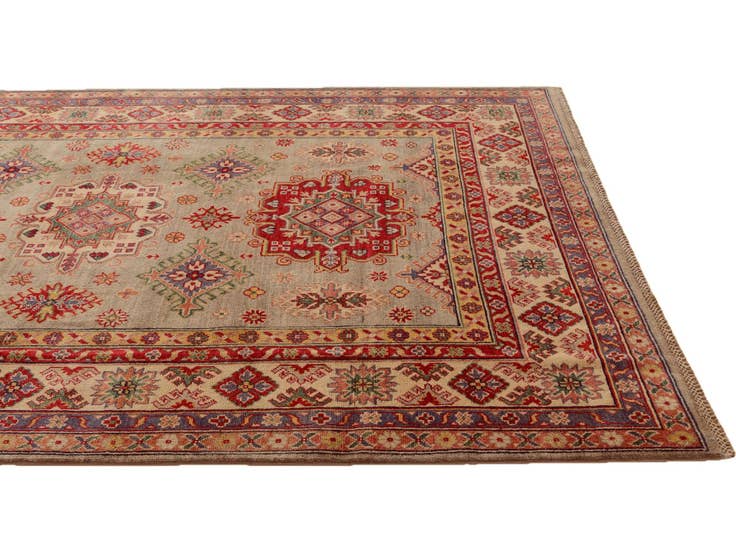 Detail image of 6' 1 x 9' 1 Hand Knotted Kazak Rug