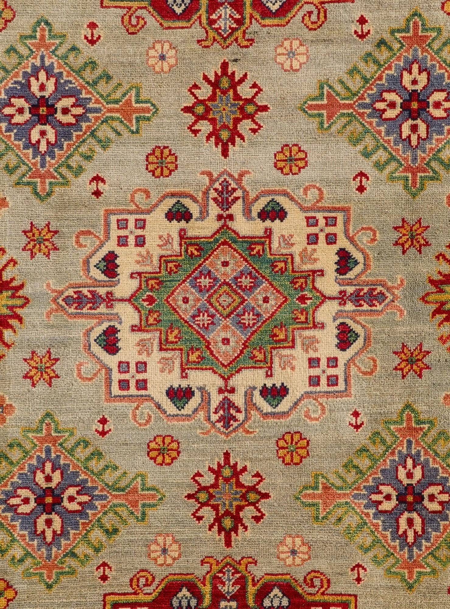 6' 1 x 9' 1 Hand Knotted Kazak Rug
