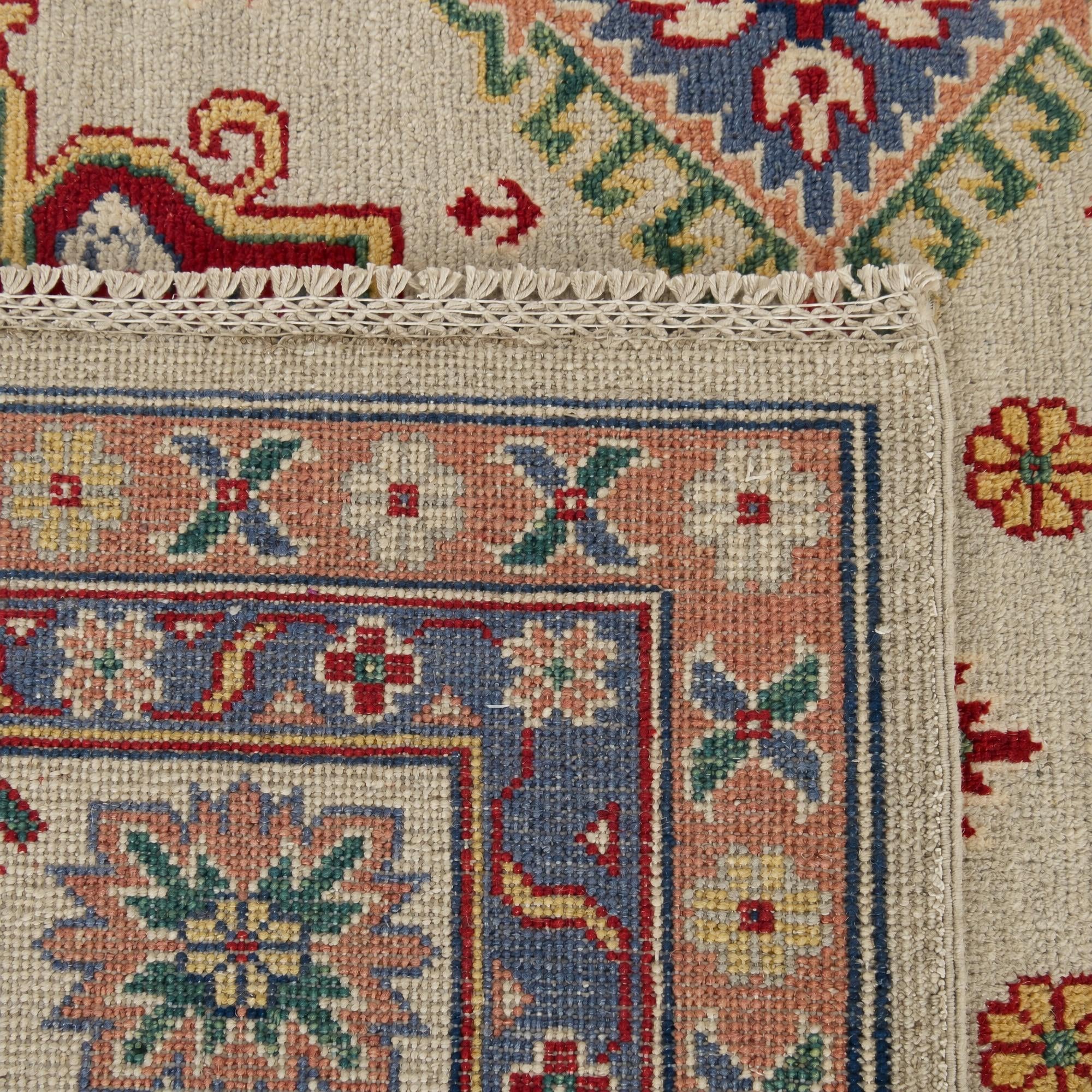 Detail image 12 of 12: 6' 1 x 9' 1 Hand Knotted Kazak Rug