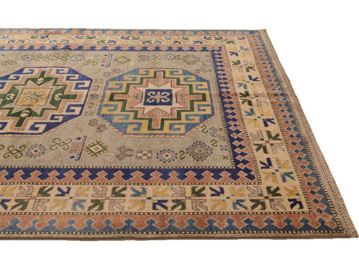 5' 9 x 8' 1 Hand Knotted Kazak Rug