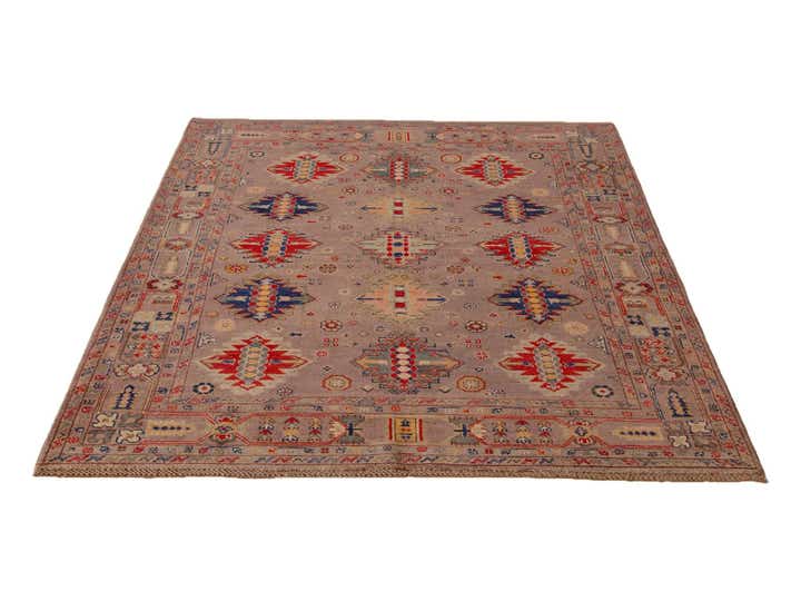 5' 7 x 7' 8 Hand Knotted Kazak Rug