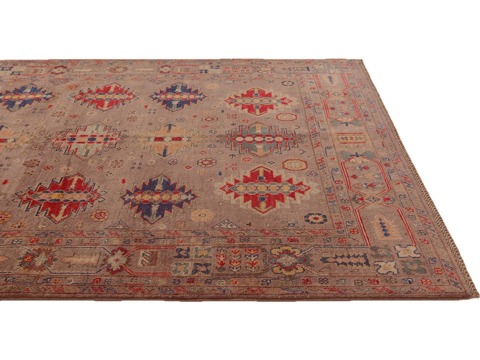 5' 7 x 7' 8 Hand Knotted Kazak Rug
