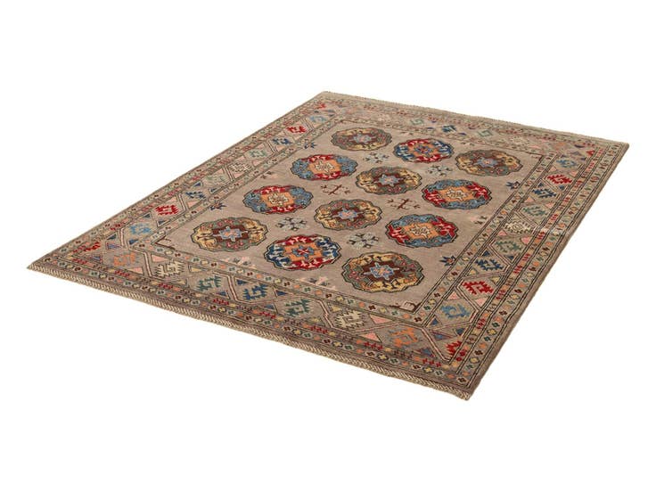 Detail image of 4' 11 x 6' 6 Hand Knotted Kazak Rug