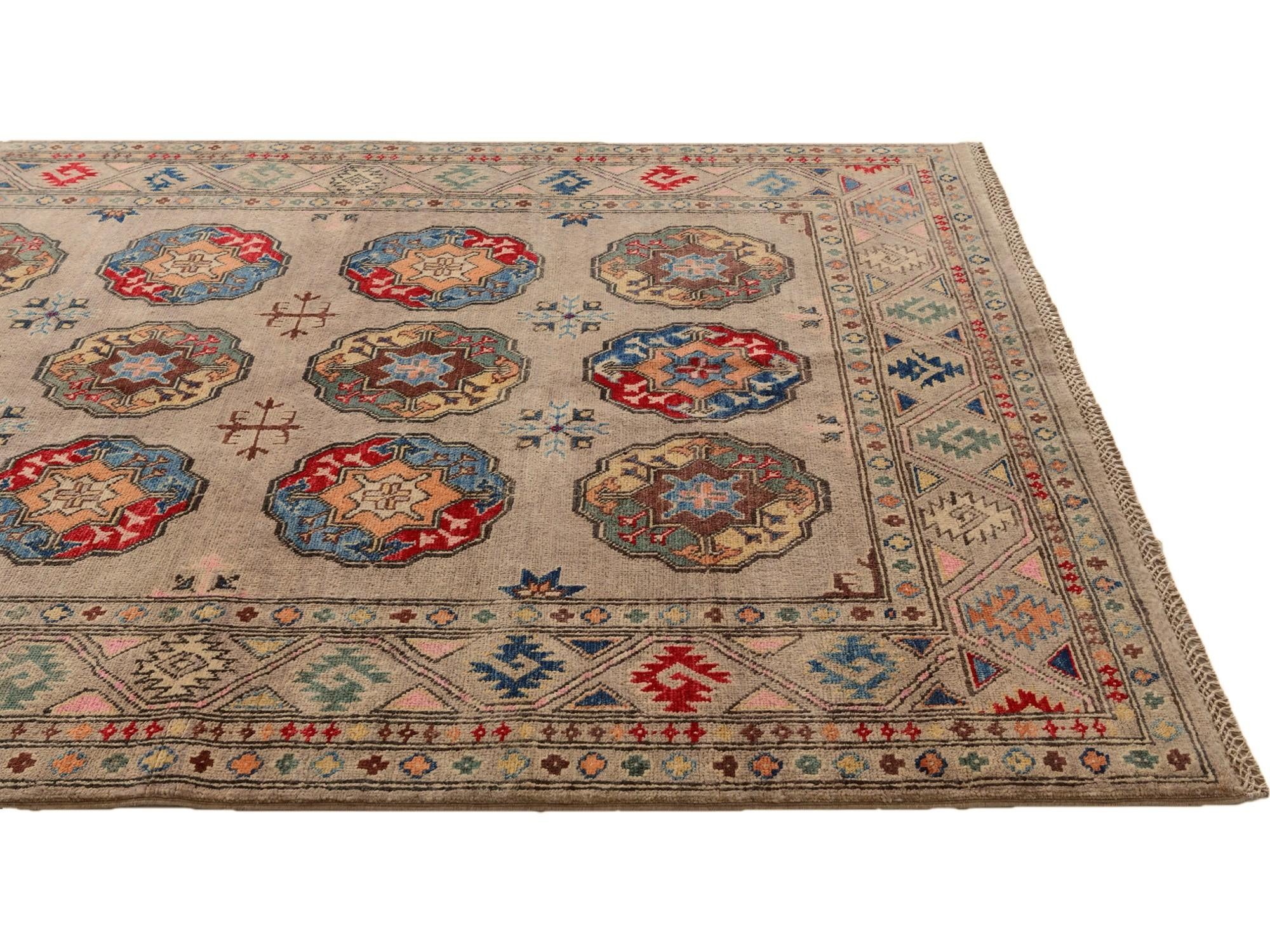4' 11 x 6' 6 Hand Knotted Kazak Rug
