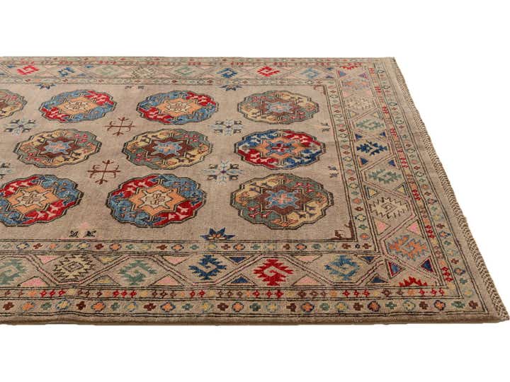 4' 11 x 6' 6 Hand Knotted Kazak Rug