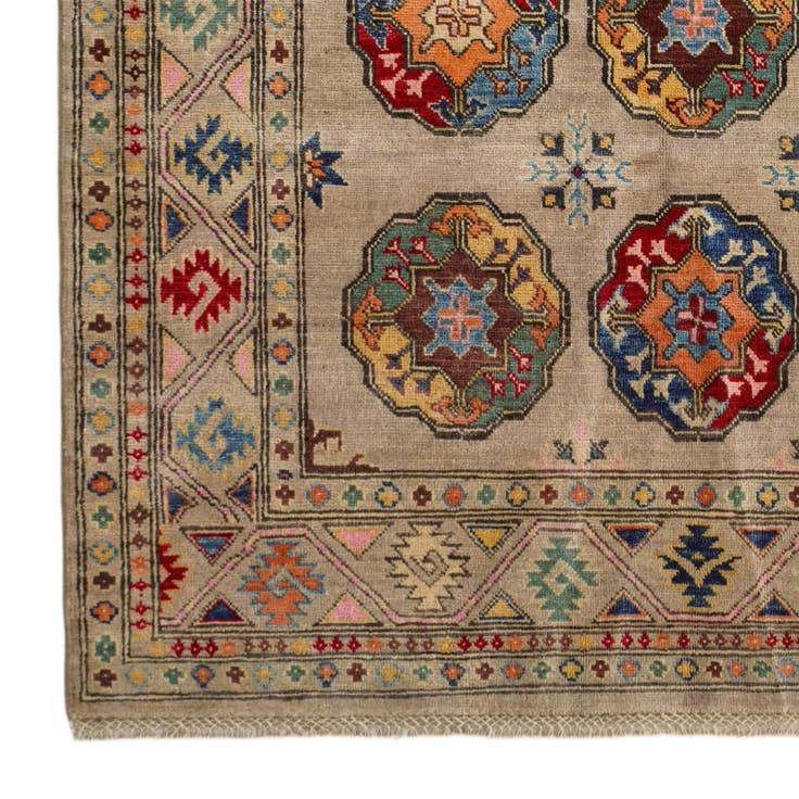Detail image of 4' 11 x 6' 6 Hand Knotted Kazak Rug