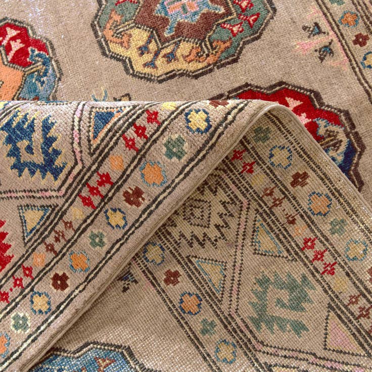 Detail image of 4' 11 x 6' 6 Hand Knotted Kazak Rug