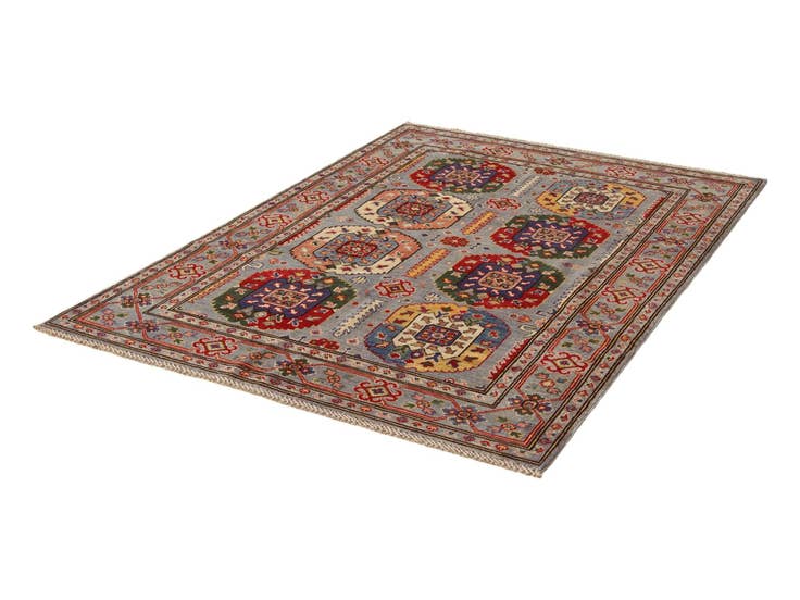 Detail image of 4' 3 x 6' Hand Knotted Kazak Rug