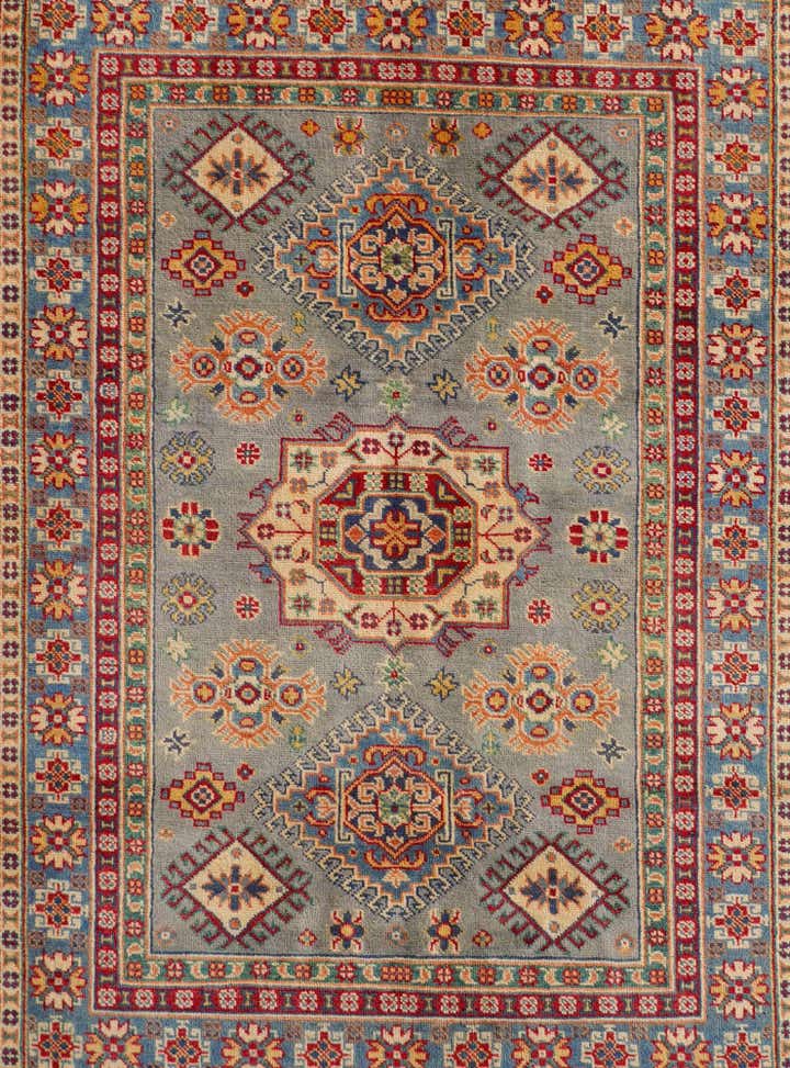 4' 2 x 5' 11 Hand Knotted Kazak Rug