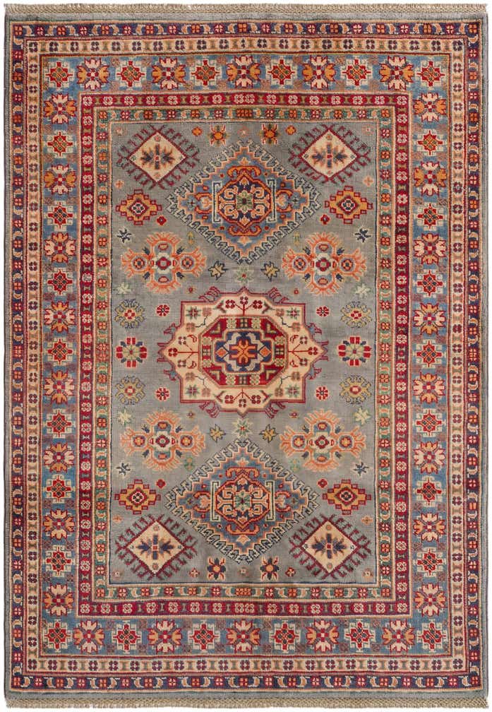 4' 2 x 5' 11 Hand Knotted Kazak Rug
